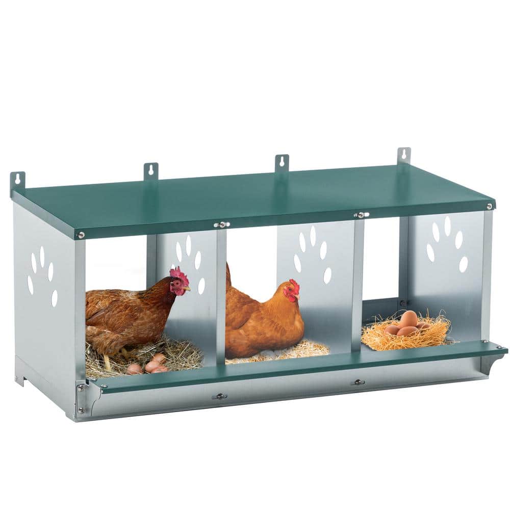 3 Room Metal Chicken Nesting Boxes 3 Compartment Chicken Egg Coop price history on PriceWatchPro