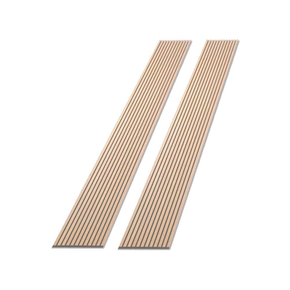 0.83 in. x 7.87 ft. x 1.05 ft. Natural Wood Veneer MDF Panel Acoustic 3D Wa