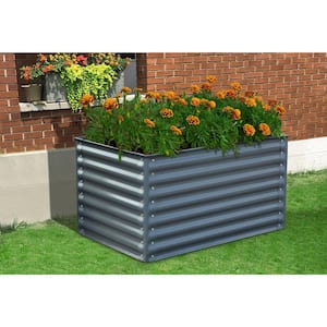 Galvanized Steel Open-Base Raised Garden Bed