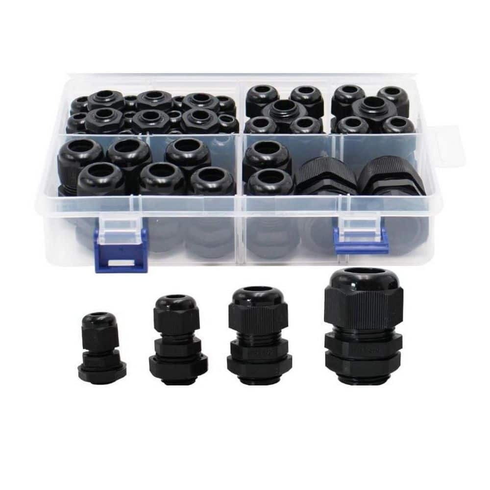 38pcs 1/4 in. 3/8 in. 1/2in. 3/4 in. Adjustable Nylon NPT Cable Glands Kit, Waterproof Cord Connectors w/ Gaskets price history on PriceWatchPro