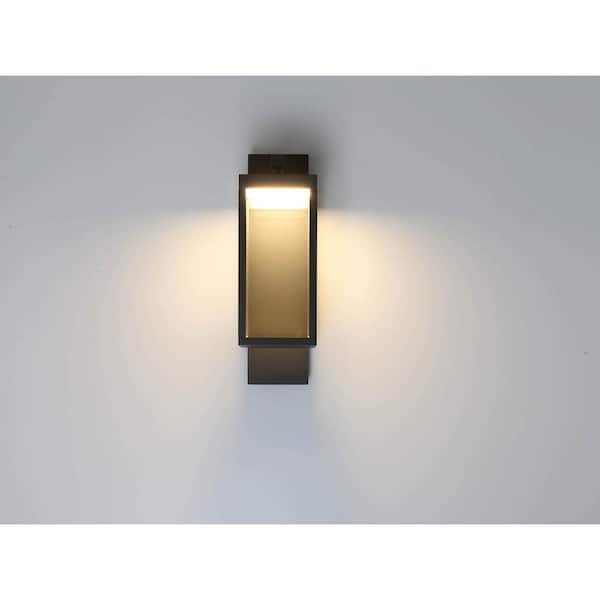 ETRO シルクライトコート Eurofase 1-Light Graphite Grey Outdoor Integrated LED Wall