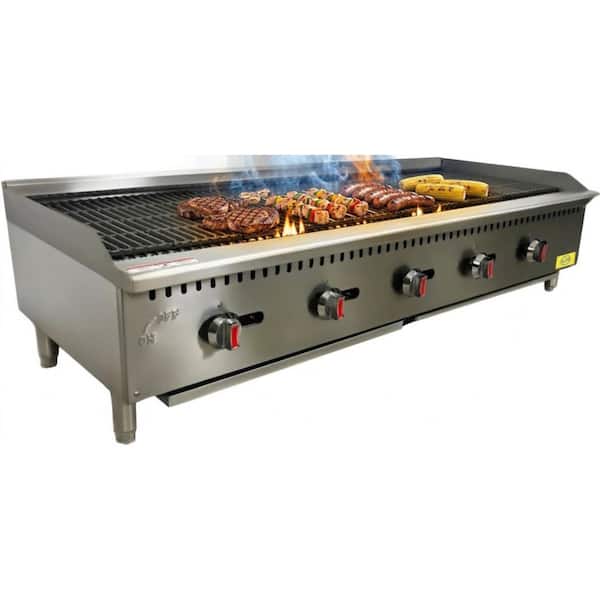 60 in. Commercial NSF Radiant Broiler Grill EH1500 in Stainless Steel