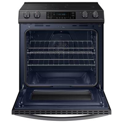 30 in. 6.3 cu. ft. Slide-In Induction Range with Air Fry Convection Oven in Fingerprint Resistant Black Stainless Steel