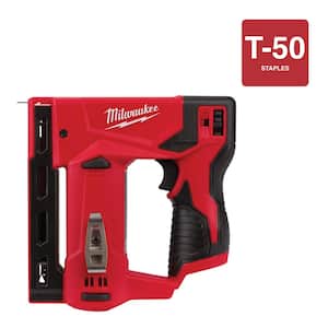 M12 12V Lithium-Ion Cordless 3/8 in. Crown Stapler with One 4.0 Ah and One 2.0 Ah Battery Packs and Charger