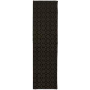 Sparta 3 ft. x 12 ft. Mocha Runner Rug