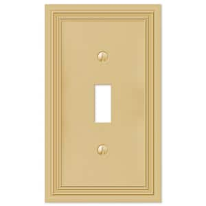 Brass 1-Gang Toggle Wall Plate (1-Pack)