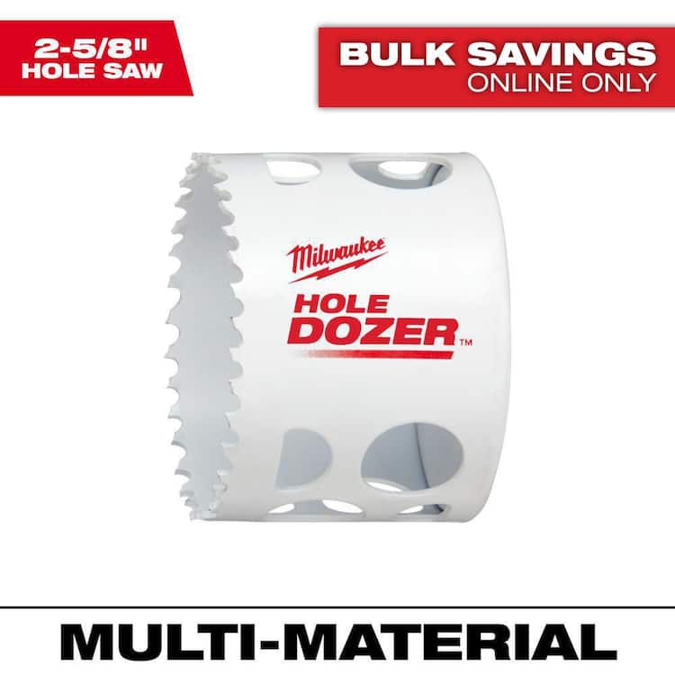 Milwaukee 2-5/8 in. Hole Dozer Bi-Metal Hole Saw