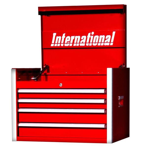International Pro Series 27 in. 4-Drawer Top Chest, Red