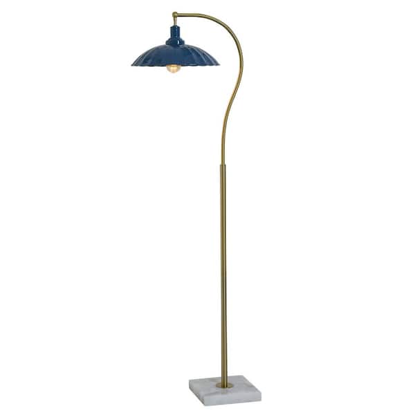 StyleCraft Penelope 61 in. Polished Brass 1-Light Standard Floor