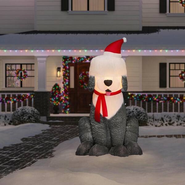 Buy 7 ft Fuzzy Sheep Dog Holiday Inflatable Online at Lowest Price in