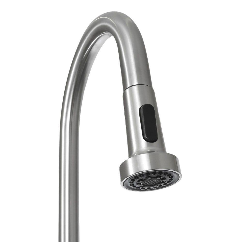 24.1" Stainless Steel Freestanding Farmhouse Laundry Sink with Faucet