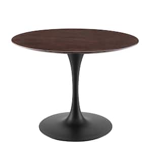 Lippa 40 in. Cherry Walnut Round Wood Dining Table (Seats 2)