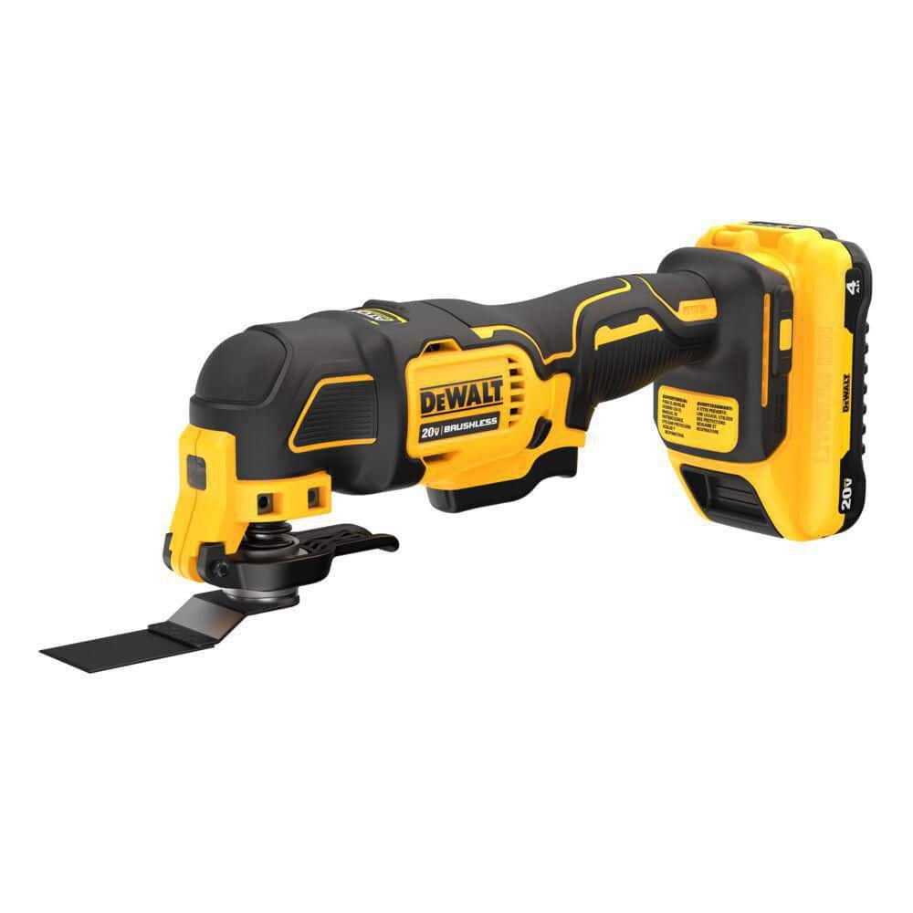 DEWALT ATOMIC 20V MAX Lithium-Ion Cordless Oscillating Tool Kit with 4.0Ah  Battery, Charger and Kit Bag DCS354Q1 The Home Depot