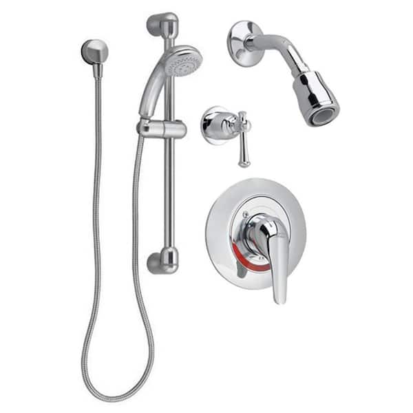 American Standard Commercial Water-Saving 36 in. Shower System with Hand Shower, 2-Way Diverter and Shower Only Trim in Polished Chrome