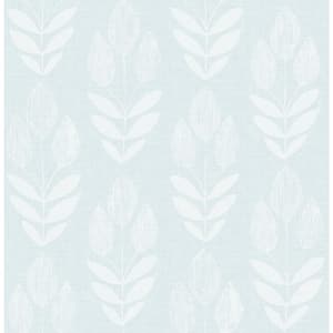 Garland Light Blue Block Tulip Light Blue Wallpaper Sample