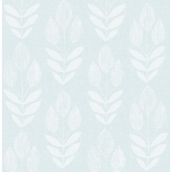 Chesapeake Garland Light Blue Block Tulip Light Blue Wallpaper Sample