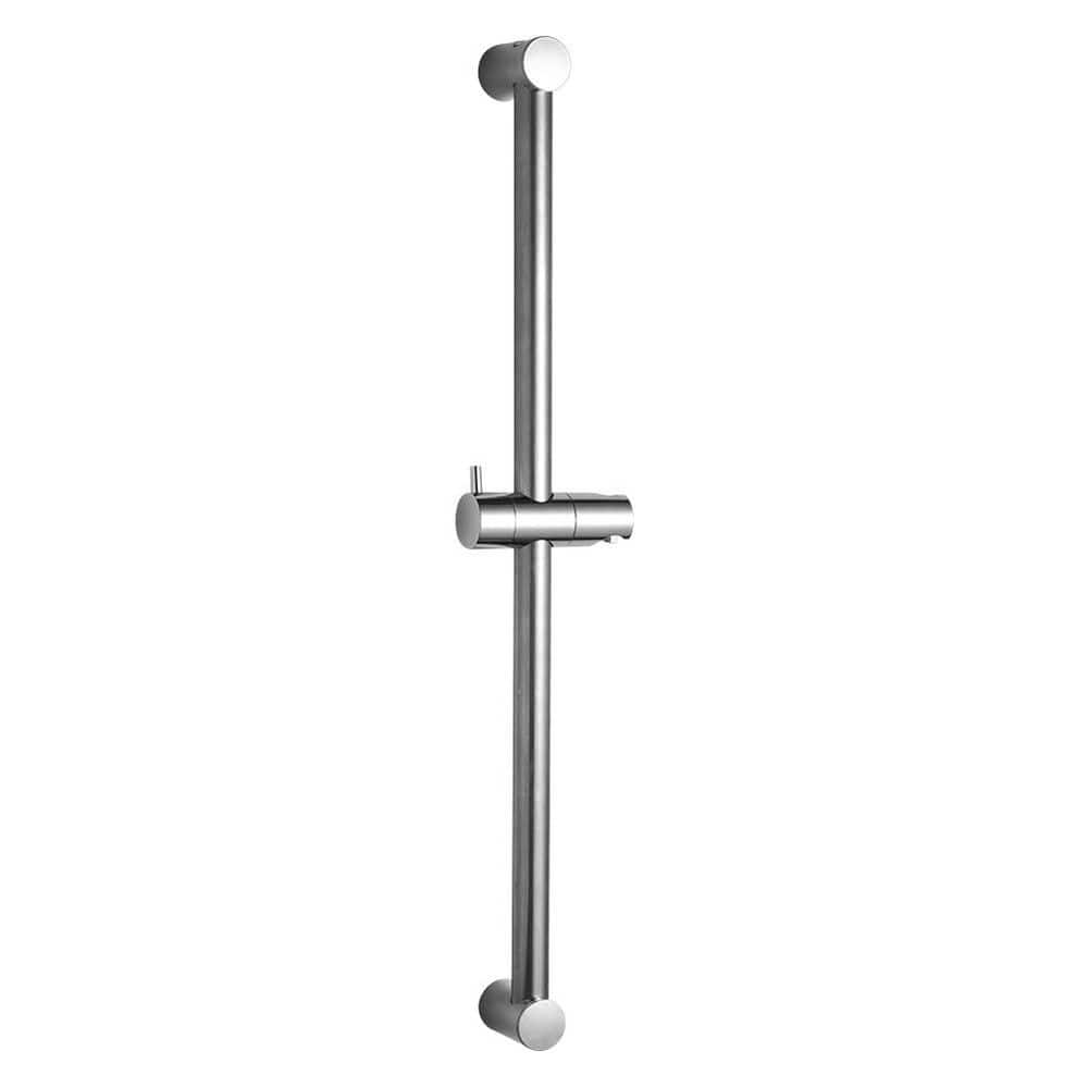 24 in. Shower Slide Bar in Chrome with 360° Adjustable Handheld Shower Head Holder for Bathroom price history on PriceWatchPro