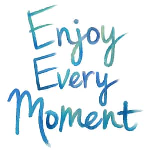17.25 in. x 19.5 in. Enjoy Every Moment Wall Decal