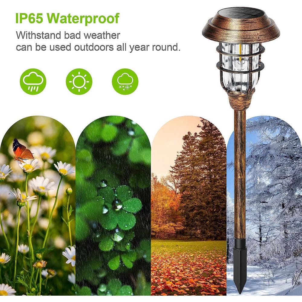 Bronze Solar LED Pathway Lights Multipack for Outdoor Use