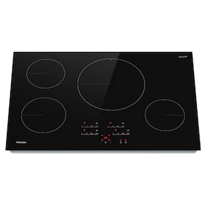 Megawatt 30 in. 4 - Elements Induction Cooktop Glass Surface in Black with Boost function and Touch Control