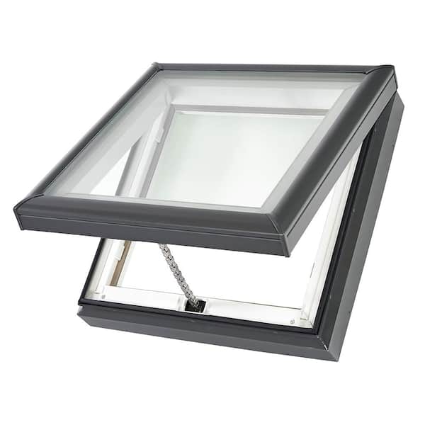 VELUX 30-1/2 in. x 30-1/2 in. Fresh Air Venting Curb-Mount Skylight with Tempered Low-E3 Glass