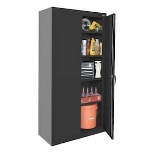 Classic Series Preassembled Steel Garage Freestanding Cabinet in Black ( 36 in. W x 72 in. H x 24 in. D )