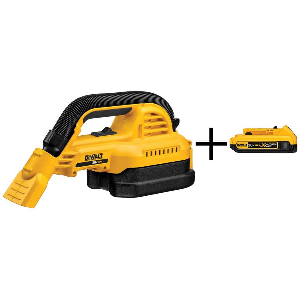 20V MAX Cordless 1/2 Gal. Wet/Dry Portable Vacuum and (1) 20V MAX Compact Lithium-Ion 2.0Ah Battery price history on PriceWatchPro