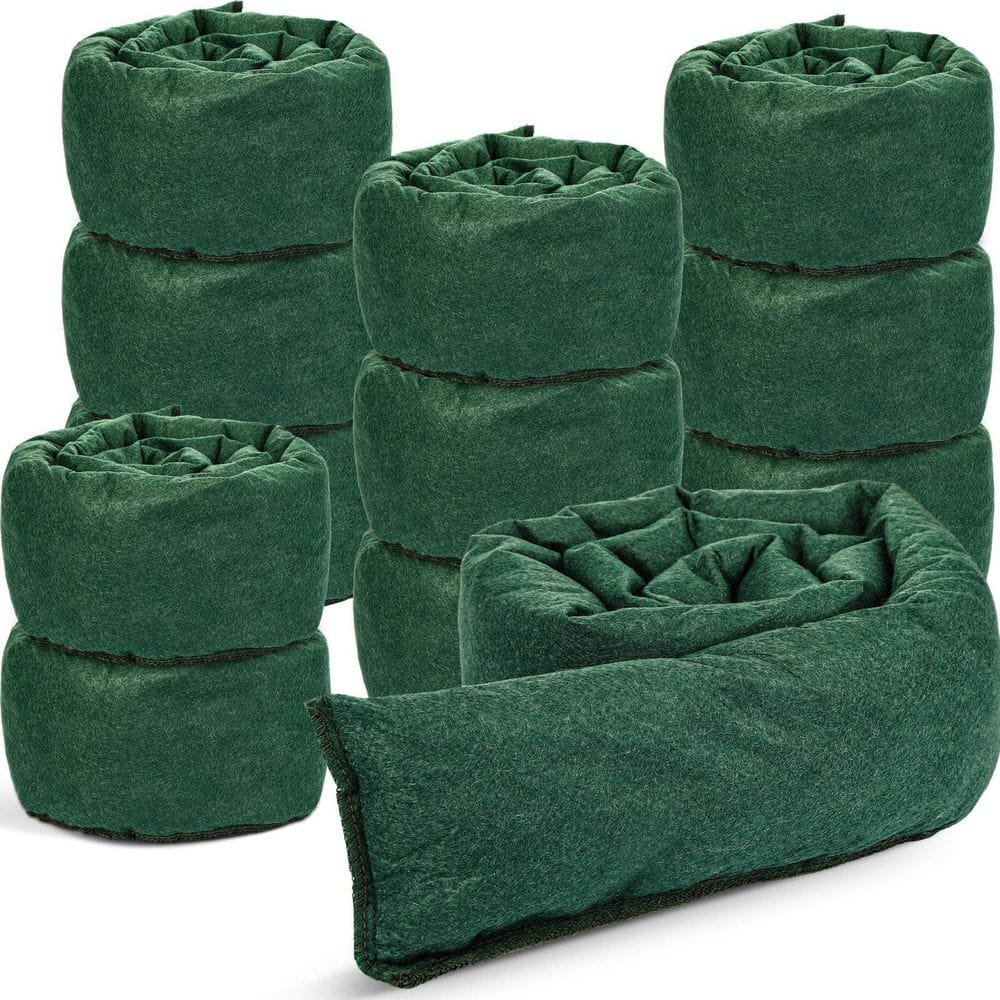 5 ft. x 6.5 in. Reusable Absorbent Water Barrier, Flooding Prevention Barriers Sandless Sandbags for Home (12-Pack) price history on PriceWatchPro
