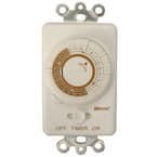 20-Amp 24-Hour In-Wall Programmable Mechanical Timer, White