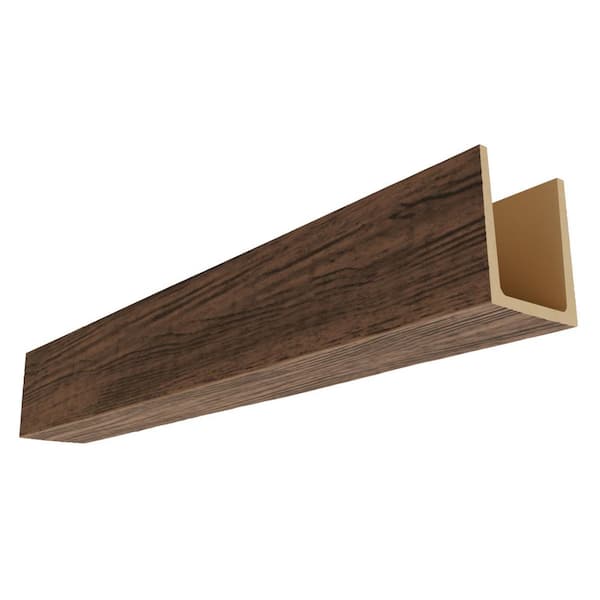 Ekena Millwork Heritage Timber 5.5 in. x 5.5 in. x 8 ft. Mena Kona Brown Faux Wood Beam