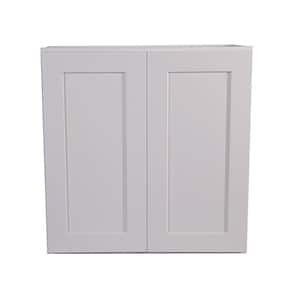 Brookings Plywood Ready to Assemble Shaker 24x36x12 in. 2-Door Wall Kitchen Cabinet in White