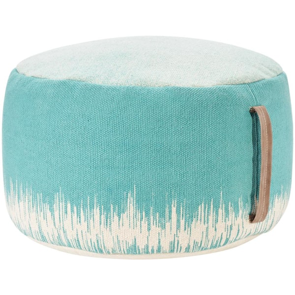 Mina Victory Life Styles Turquoise 20 in. x 20 in. Poufs
