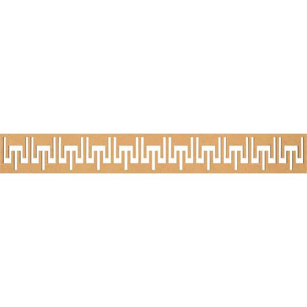 Ekena Millwork Victory Fretwork 0.375 in. D x 46.5 in. W x 6 in. L MDF Wood Panel Moulding