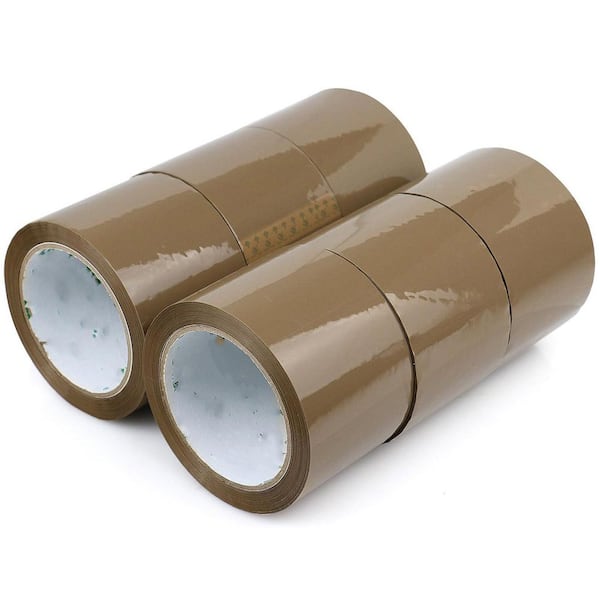 N/A 3.64 lb. 12.32 x 8.27 x 2.83 in. Brown Packing Tape 3 in. Wide Heavy Duty for Moving Shipping Storage 6 Rolls