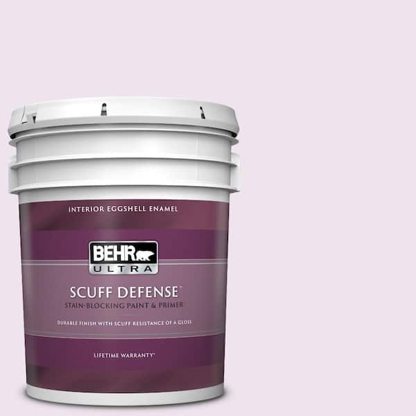BEHR ULTRA 5 gal. #670A-1 Quartz Pink Extra Durable Eggshell Enamel Interior Paint & Primer