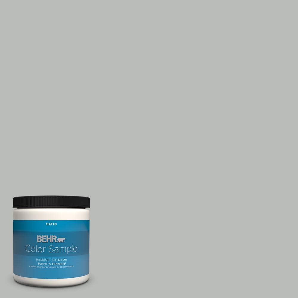 BEHR PREMIUM PLUS 8 oz. T18-19 Quiet Time Satin Enamel InteriorExterior  Paint & Primer Color Sample B370016 - The Home Depot