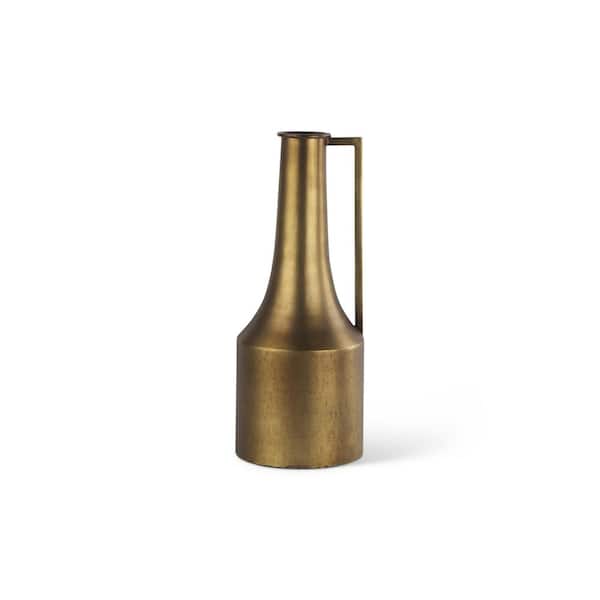 Mercana Aubrey Small 14.0H Gold Iron Flower Jug Vase