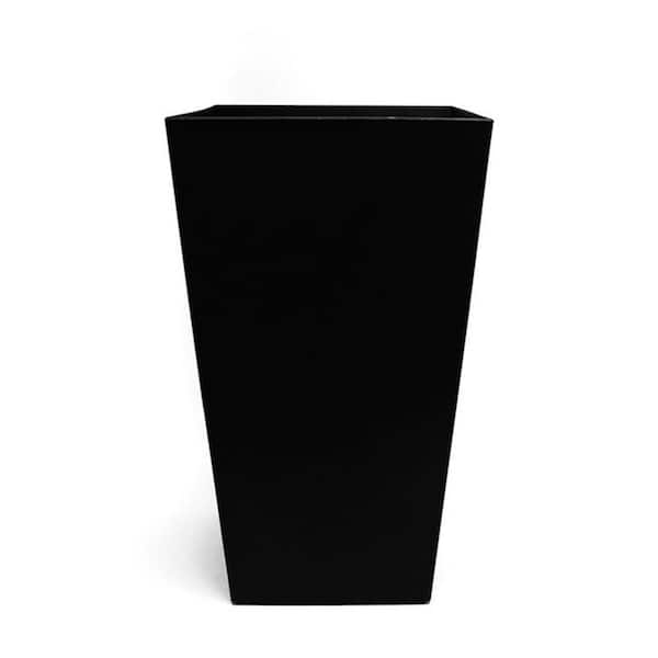 Unbranded 20 in. Black Plastic Finley Tall Square Planter