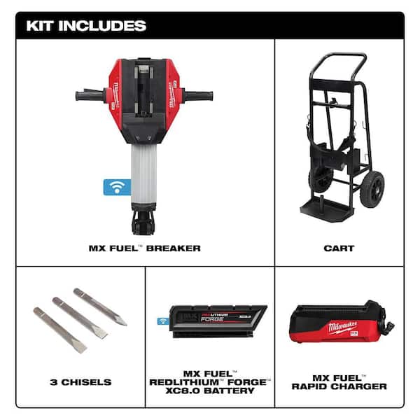 Milwaukee MX FUEL Lithium-Ion Cordless 1-1/8 in. Breaker with