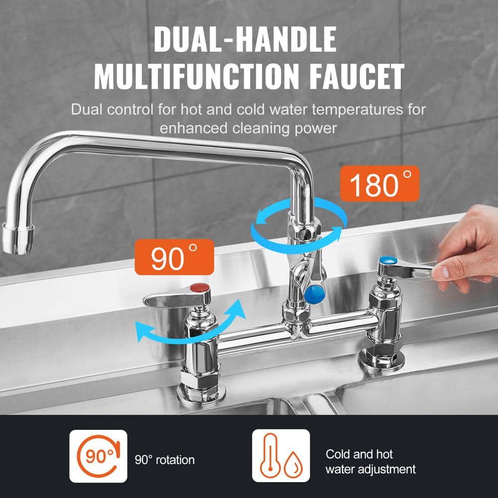 Commercial Brass Kitchen Faucet with Pull-out Spray