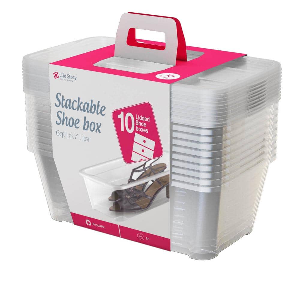 Rubbermaid Cleverstore 30 qt. Plastic Storage Tote Container with Lid  (6-Pack) RMCC300015 - The Home Depot