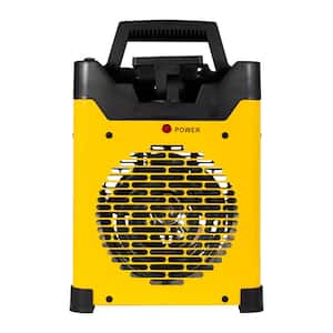 5,100 BTU Electric Forced Air Space Fan Heater with LED Light and USB