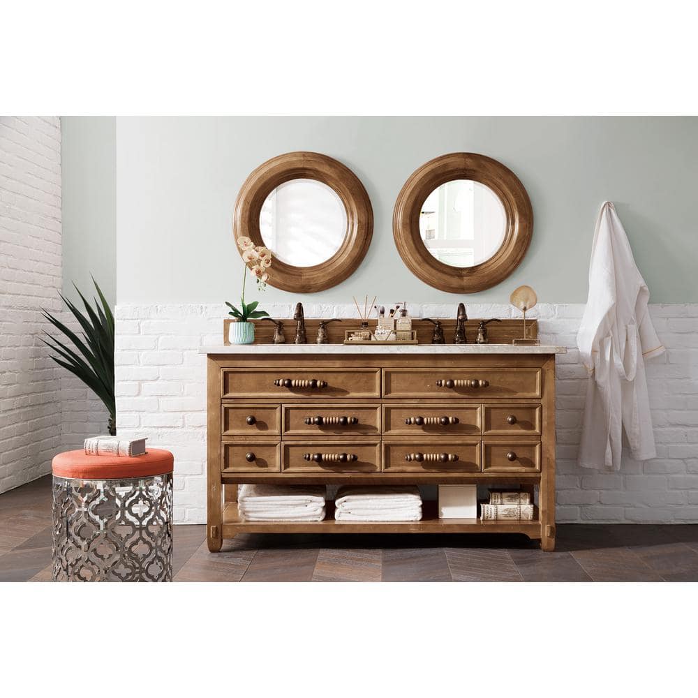 Malibu 26 in. W x 26 in. H Framed Circular Wall Mirror in Honey Alder price history on PriceWatchPro