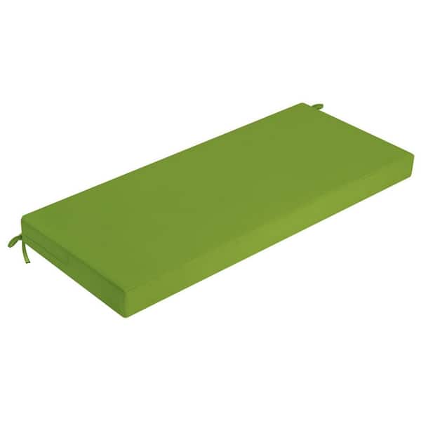 Unbranded 42 x 18 in. Green Rectangle Outdoor Bench Cushion