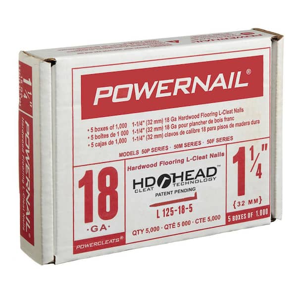 POWERNAIL 11/4 in. x 18Gauge Glue Collated Flooring Nails for