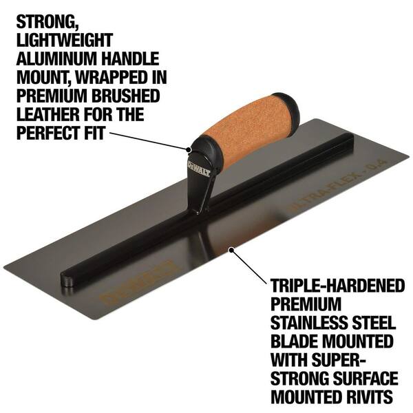 デッドプール ダスティバージョン DEWALT ULTRA-FLEX 4 in. x 16 in. Stainless Steel Trowel with