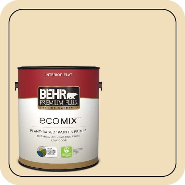 1 gal. #M320-3 Brushstroke Flat EcoMix Plant-Based Interior Paint & Primer