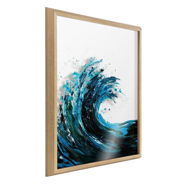 Kate and Laurel Blake "Wave" by Framed Art Print 24 in. x 32 in.