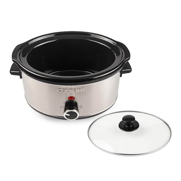 Courant 7.0 qt. Oval Slow Cooker, Stainless Steel MCSC7025ST974 - The Home  Depot