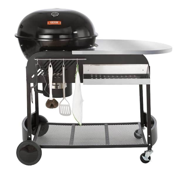 XXL Smoker Barbecue Outdoor Charcoal Portable Grill Garden BBQ Wheels Side  Table